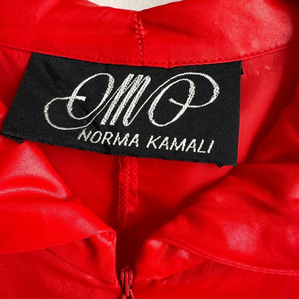 Vintage 1980s OMO NORMA KAMALI Red Jumpsuit - Picture 4 of 8
